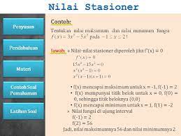 Pada postingan ini kita akan membahas penyelesaian contoh soal nilai stasioner nilai minimum dan nilai maksimum. 5 Ppt Download