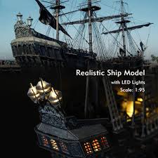 If you are unable to assembly let's follow with this video tutorial diy which will guide you the way how to assembly 3d puzzle cubicfun led blackbeard's ship from the beginning till the end processing. Cubicfun 3d Puzzles 26 6 Pirate Ship With 15 Led Bulbs For Adults Sailboat Model Building Kits Hobby Toy Cool Room Decor Gift For Men Queen Anne S Revenge Difficult Family Puzzle 340 Pieces