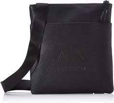 Shop 47 top armani exchange bags for men from retailers such as amazon.co.uk, asos and house of fraser all in one place. Armani Exchange Small Flat Crossbody Bag Men S Messenger Black Black Gun Metal 22 5x2x21 Cm B X H T Amazon Co Uk Clothing