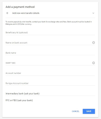 Cara Keluarkan Bayaran Adsense Melalui Wire Transfer Adsense Transfer Wire