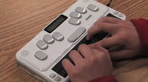 Braille Notetaker Braille Technology Allows Blind Or Visually Impaired People To Do Common Tasks Such As Wri Technology Tools Assistive Technology Technology