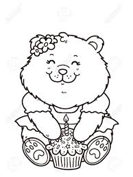 Digital stamps and so much more.we have a thriving challenge blog that goes live every sunday with mega prizes. Happy Birthday Girl Bear Vector Digital Stamp Of Cartoon Bear For Card Making Scrap Booking Coloring Books Royalty Free Cliparts Vectors And Stock Illustration Image 34465127