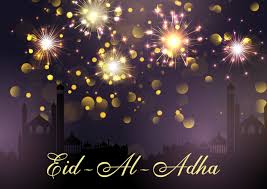 Eid al adha 2021 celebration: Eid Al Adha Hintergrund Mit Moscheen Und Feuerwerk 1216156 Vektor Kunst Bei Vecteezy