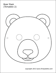 School's out for summer, so keep kids of all ages busy with summer coloring sheets. Bear Masks Free Printable Templates Coloring Pages Firstpalette Com