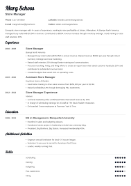 store manager resumeexamples and 25+