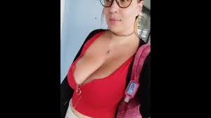 Walking around braless in public with big natural tits