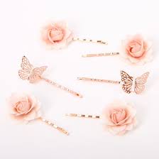 Artificial flowers, gold rose, flowers manufacturer / supplier in china, offering daiya pink rose 24k gold (model), european edition gold rose wholesale promotion gift, diana red gold rose promotion gift and so on. Rose Gold Butterfly Flower Hair Pins Pink 6 Pack Claire S