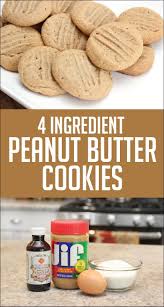 4 Ingredient Peanut Butter Cookies Quick And Easy Recipe Recipe Easy Cookie Recipes Quick Easy Peanut Butter Cookies Cookies Recipes Easy Peanut Butter