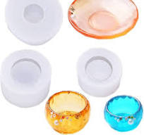3Pcs/Set TINY SIZE Bowl & Dish Silicone Resin Molds Handmade Epoxy Resin  Casting DIY Container Jewelry Pendant Mold Crystal Glue Works Art Making  Tool