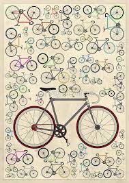 love fixie road bike by andy scullion in 2021 bike art print bike print bike poster