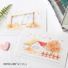 30 Pcs Kawaii Paper Song Of The Four Seasons Greeting Card Postcards Birthday Bussiness Gift Card Set Message Card Business Cards Aliexpress