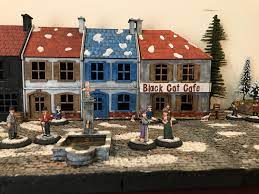 These villages are rooted in the elaborate christmas traditions of the moravian church, a protestant denomination. Christmas Village I M Making For The Kids Sarissa Buildings And Kobblestone Terrain Tiles Terrainbuilding