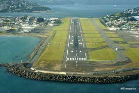 wellington airport new zealand surrounded by sea water yet so near the city visit new zealand wellington new zealand new zealand houses