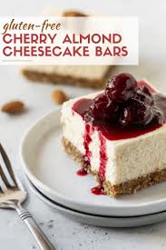 Need An Easy Gluten Free Dessert That You Can Make Ahead Of Time Try These Decadent Cherry Almond Chee Cheesecake Bar Recipes Dessert Recipes Cherry Desserts