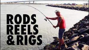 Attach a sinker to the bottom loop, a hook to each of the two middle loops, and the line running from your fishing reel to the top loop. Shore Fishing For Beginners Salt Water Fishing Youtube