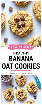 Healthy Banana Oat Cookies Low Calorie Cookies Low Calorie Oatmeal Banana Healthy