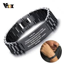 Dutch van den broeck est sergent au département des affaires internes de la police. Vnox To My Son Courage Inspire Stainless Steel Bracelets For Men Chunky Watch Ebay