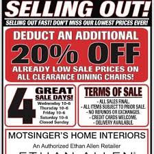 The ethan allen furniture store in boardman announced it will be closing its doors. Ethan Allen Motsinger S Home Interiors Posts Facebook