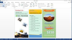 Belajar Microsoft Word 2013 Cara Membuat Brosur Lipat Tiga Anda Sendiri Di Ms Word 2013 Youtube