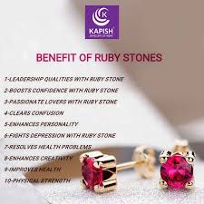 10 Benefits Of Ruby Stone Kapishjewels Ruby Rubybenefits Jewellery Jewelleryinformation Jewelle Crystal Healing Stones Ruby Stone Crystals And Gemstones
