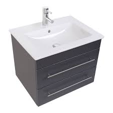 Meuble salle de bain villeroy. Villeroy Boch Venticello 65 Cm Meuble De Salle De Bain Anthracite Satine Cdiscount Maison