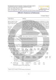 Bagi yang baru mulai dan memiliki modal terbatas, menggunakan cara dropship terlebih dahulu. Pdf Effective Sentences In Indonesian