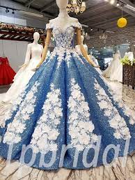 Blue Prom Dress Custom Made Wedding Dress Plus Size Gowns Ball Gowns Princess Prom Dresses