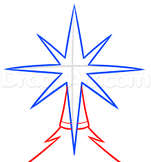How To Draw A Christmas Star Step 4 Christmas Star Canvas Painting Images Nativity Star