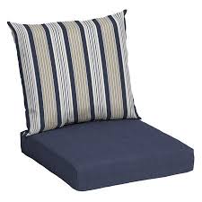 Mainstays Navy Striped 45 X 22 75 In Outdoor Deep Seat Cushion Set Walmart Com In 2020 Outdoor Deep Seat Cushions Deep Seat Cushions Deep Seating