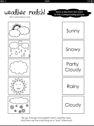 Weather Word And Picture Match Weather Worksheets Preschool Weather 1st Grade Science