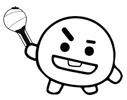 You can download and print this outline of bt21 coloring pages for individual and noncommercial use only. Tata Bt21 Coloring Pages Printable Novocom Top