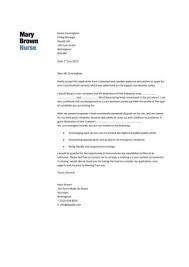 When writing a cover letter, be sure to reference the requirements listed in the job description. Nursing Cv Template Nurse Resume Examples Sample Registered Resumes Healthcare Work Jobs
