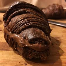 Chocolate Croissants W Hazelnut Cream 75g Buttermilk 145g Cold Water 50g Ice 400g Ap 50g Cocoa Powder Chocolate Croissant Chocolate Croissant Recipe Food