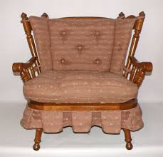 Vintage Tell City Andover Rock Maple Rocking Settee Loveseat Settee Loveseat Maple Furniture Love Seat