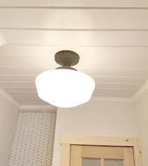 Giving New Life To An Old School House Light Fixture Twig White School House Lighting Old School House House Lighting Fixtures