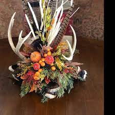 Antler Wreath Deer Antler Wreath Fall Wreath Fall Wreath With Etsy Antler Wreath Antler Centerpiece Antler Flower