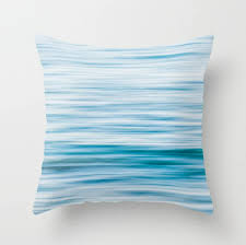 Embroidered seaside fringe decorative pillow. Abstract Serene Light Ocean Coastal Style Pillow Cover Beach Themed Pillow Cover Beach House Decor Ocean Bedding 5 Sizes Beachlovedecor Com Modern And Beach Themed Home Decor
