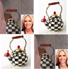 Black And White Checkered Tea Kettle Tamra Judge S Black And White Checkered Tea Kettle Tea Kettle Tamra Judge Tamra