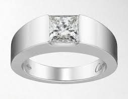 The Tank Ring Engagement Rings Cartier Square Diamond Rings Diamond Solitaire Engagement Ring