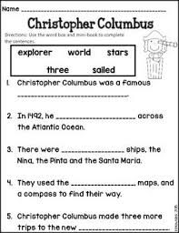 Christopher Columbus Mini Book And Worksheet Christopher Columbus Social Studies Worksheets Mini Books
