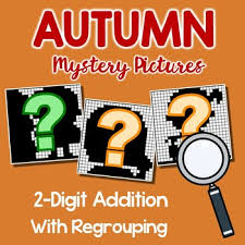 Color pictures, email pictures, and more with these fall coloring pages. Mystery Picture 2 Digit Addition Color By Number Fall Addition Coloring Pages