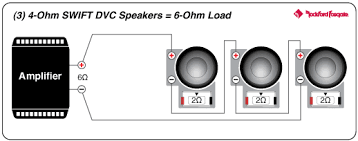 Two 4 ohm dual voice coil (dvc) speakers wiring diagrams Power 12 T0 4 Ohm Dvc Subwoofer Rockford Fosgate