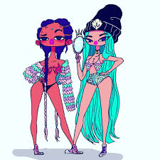 788 Likes 15 Comments Eloi Viteloi On Instagram Ghetto Mermaids Sereias Ghetto Illustrati Black Girl Magic Art Black Girl Art Black Art Pictures