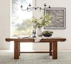 Menlo Reclaimed Teak Extending Dining Table Teak Dining Table Extendable Dining Table Dining Table