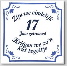 Huwelijk Cadeau Zijn We Eindelijk 17 Jaar Getrouwd Krijgen We Zo N Kut Tegeltje Tegeltje Spreuk 17 Jaar Getrouwd Spreuktegels Cadeau 17 Jaar Getrouwd Kopen Gadgethouse