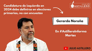 Gerardo fernández noroña, diputado federal, hizo un llamado a la ciudadanía para votar por morena y su candidato a gobernador. Video Fernandez Norona En 2024 Candidatos Deben Definirse Mediante Elecciones Primarias Las Encuestas Se Prestan A Manipulaciones Nota De Francisco Felix Julio Astillero