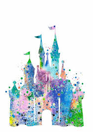 Disney Castle 2 Watercolor Print Svetla Tancheva Jpg 636 900 Pixels Disney Artwork Disney Art Disney Wallpaper