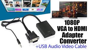 Hdmi to vga adapter 1080p video converter adapter with 3.5mm audio cable. Vga To Hdmi Converter Adapter I Vga To Hdmi Adapter With Audio Youtube