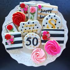 50th Birthday Cookie Cake Ideas Timeline Photos Sugar Tree Cookies Anniversary Cookies Birthday Cookies Pretty Cookies