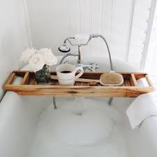 Reminder To Self Get A Teak Tub Caddy Perfect For My Self Love Soaks Tub Tray Bathtub Caddy Bath Tray